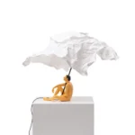 Table Lamp Couple Love, shown on a bedroom nightstand