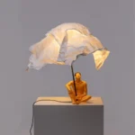 Table Lamp Couple Love, shown on a bedroom nightstand