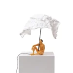 Table Lamp Couple Love, shown on a bedroom nightstand