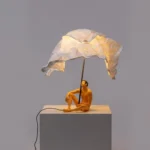 Table Lamp Couple Love, shown on a bedroom nightstand