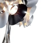 Detail of the hand-polished steel root tubes