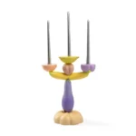 Close-up of the candelabra's candle sockets