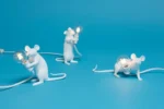 Table Lamp Mouse Lying Down, shown on a desk or nightstand