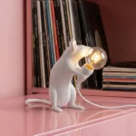 Table Lamp Mouse, close-up detail of the resin finish