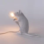 Table Lamp Mouse, close-up detail of the resin finish