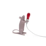 Table Lamp Mouse Standing Love Edition, shown on a desk or nightstand
