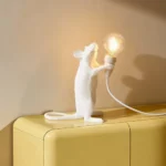 Table Lamp Mouse Standing, shown on a desk or nightstand