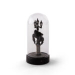 Table Lamp Miniature Scene Gorilla, full front view of the glass dome scene