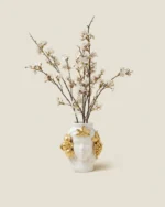 Ceramic bust vase depicting a Sicilian woman, front view