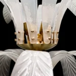 Palm tree floor lamp, base detail