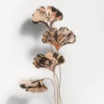 Close-up of the plasma-cut copper texture
