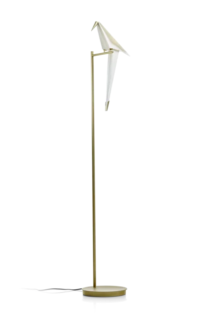 Bird floor lamp, rear view