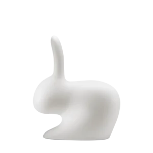 Rabbit lamp, rear view showing ears