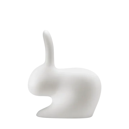 Rabbit lamp, rear view showing ears
