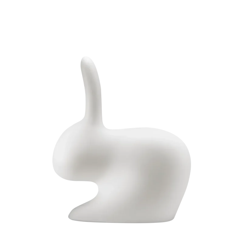Rabbit lamp, rear view showing ears