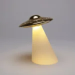Table Lamp UFO, close-up detail of the resin finish