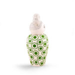 Small lidded keepsake vase, compact porcelain jar