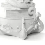 Detail of the candelabra's five candle arms