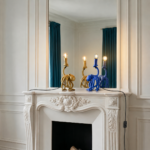 : Table Lamp Octopus Blue, illuminated view