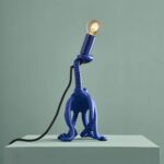 Table Lamp Octopus Blue, full front view of the octopus sculpture