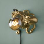 Table Lamp Octopus Gold, close-up detail of the gold finish