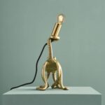 Table Lamp Octopus Gold, close-up detail of the gold finish
