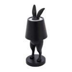 Table Lamp Rabbit LED Matte Black, shown with its USB docking station