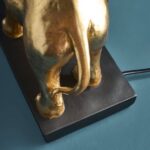 Table Lamp Safari Gold, close-up detail of the gold finish