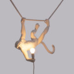Ceiling Lamp Monkey Swing White, close-up detail of the resin finish