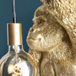 Wall Lamp Gorilla Gold, close-up detail of the gold finish