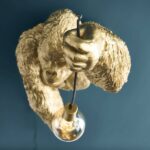 Wall Lamp Gorilla Gold, illuminated view