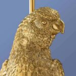 Wall Lamp Parrot Gold and Turquoise, close-up detail of the turquoise finish