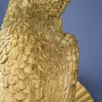 Wall Lamp Parrot Gold and Turquoise, illuminated view