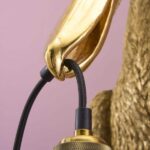 Wall Lamp Pelican Gold, illuminated view