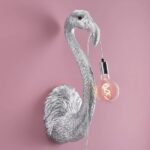 Wall Lamp Flamingo Silver, illuminated view