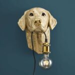 Wall Lamp Labrador Gold, illuminated view