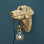 Wall Lamp Labrador Gold, illuminated view