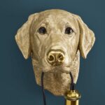 Wall Lamp Labrador Gold, illuminated view