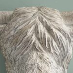 Wall Lamp Bison Gray, close-up detail of the finish